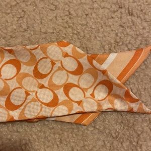 Coach skinny silk scarf
